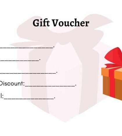 Coupon voucher gift template vector premium golden concept