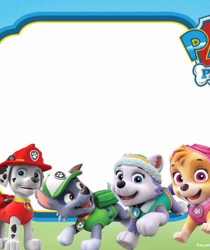 Paw patrol einladung online gestalten